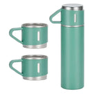 Conjunto de Garrafa Térmica a Vácuo em Aço Inox( 500 ml) e 3 Canecas