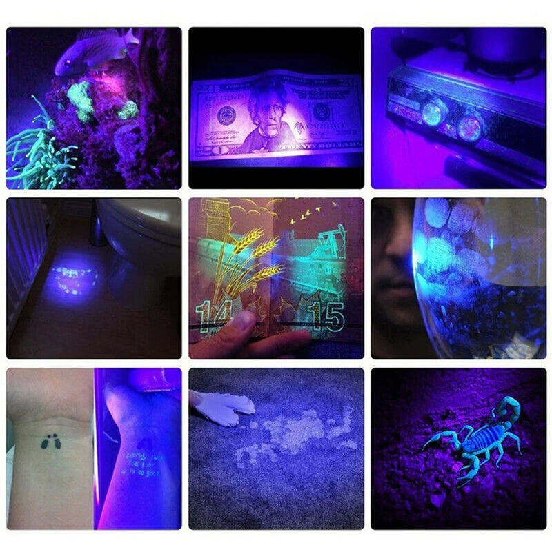 Lanterna Ultravioleta T6 LED - Luz UV