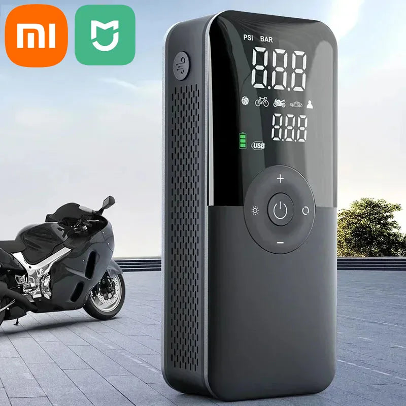 MINI BOMBA DE AR PORTATIL SEM FIO - Carros, Motos,Bicicletas e Bolas