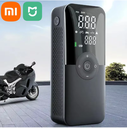 MINI BOMBA DE AR PORTATIL SEM FIO - Carros, Motos,Bicicletas e Bolas